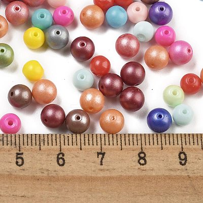 Baking Paint 3/0 Glass Seed Beads SEED-A034-02A-1