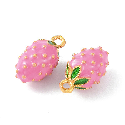 Brass Enamel Charms KK-G462-32MG-1