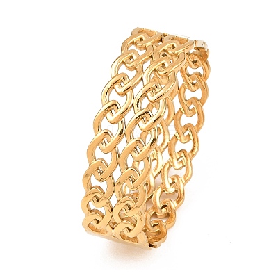 304 Stainless Steel Bangles for Women BJEW-Z155-04G-1
