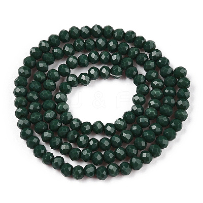 Opaque Solid Color Glass Beads Strands EGLA-A034-P3mm-D09-1