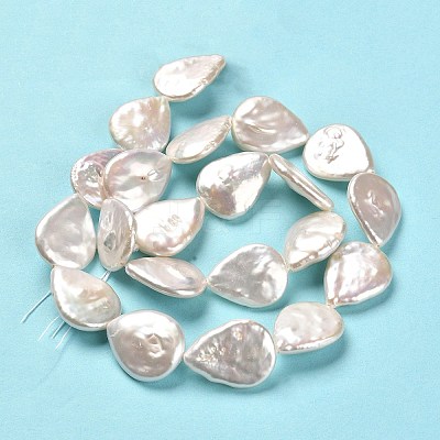 Natural Baroque Pearl Keshi Pearl Beads Strands PEAR-J007-04-1