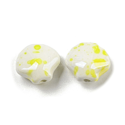 Shell Shape Handmade Porcelain Beads X1-PORC-E022-01C-1