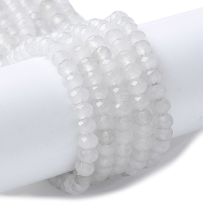 Natural Malaysia Jade Rondelle Beads Strands G-E316-2x4mm-63-1