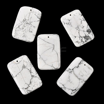 Natural Howlite Big Pendants G-F820-06A-01-1