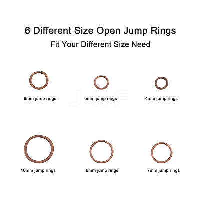 1 Box of Iron Open Jump Rings IFIN-MSMC010-04R-NF-1