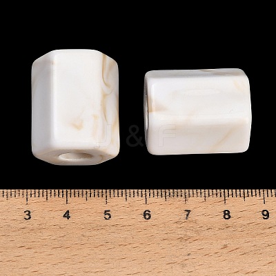 Opaque Acrylic Imitation Gemstone Beads AC-CBAE907-03-1