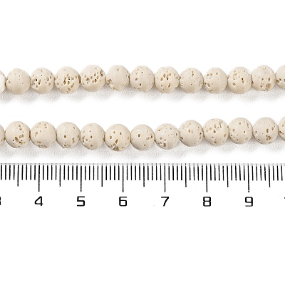 Synthetic Lava Rock Dyed Beads Strands G-H311-08A-04-1