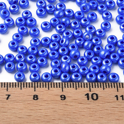 6/0 Czech Opaque Glass Seed Beads SEED-N004-003D-25-1
