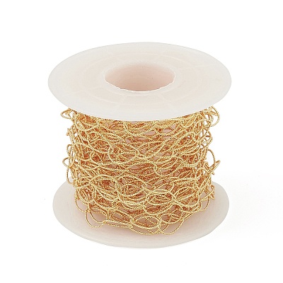 Brass Hollow Rhombus Link Chains CHC-M025-03G-1