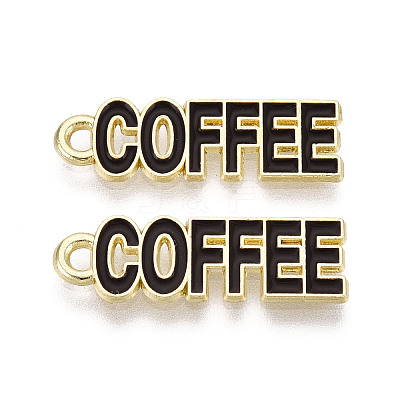 Alloy and Enamel Pendants PALLOY-T093-09A-G-1