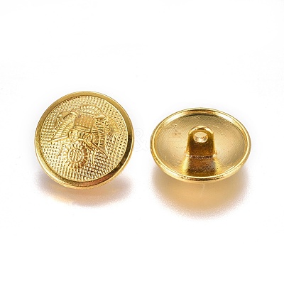Alloy Shank Buttons BUTT-WH0014-09A-1
