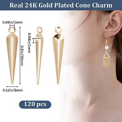 120Pcs Brass Pendant KK-BBC0010-79-1