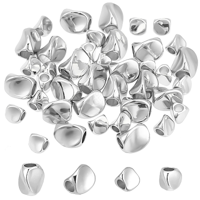 40Pcs 2 Styles Brass Bead KK-NB0003-47S-1