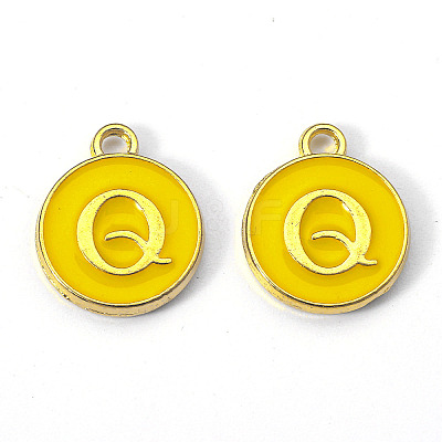 Golden Plated Alloy Enamel Charms LS-ENAM-S118-09Q-1