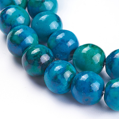 Synthetic Chrysocolla Beads Strands G-F647-02-A-01-1