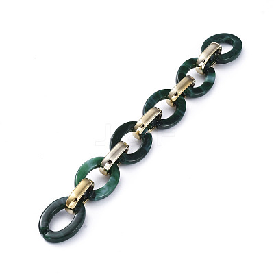 Handmade CCB Plastic Cable Chains AJEW-JB00682-07-1