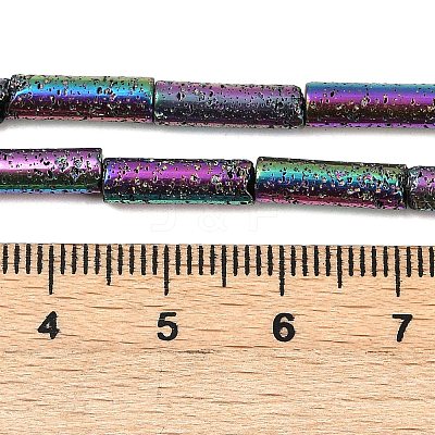 Electroplated Natural Lava Rock Beads Strands G-K388-03B-09-1