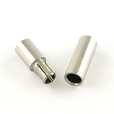 Tarnish Resistant Column Smooth Surface 316 Surgical Stainless Steel Bayonet Clasps STAS-R074-02-1