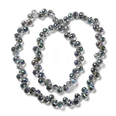 Electroplate Glass Beads Strands EGLA-D030-17U-1