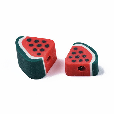 Handmade Polymer Clay Beads X-CLAY-R069-01J-1