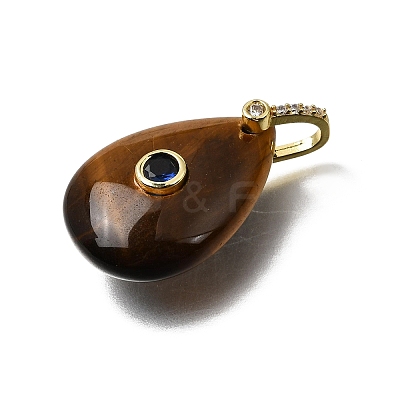 Natural Tiger Eye Pendants GG-CBA7610-07G-06-1