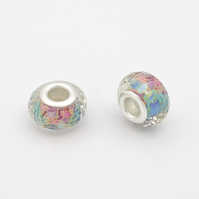 Faceted Resin European Beads RPDL-J015-11-1