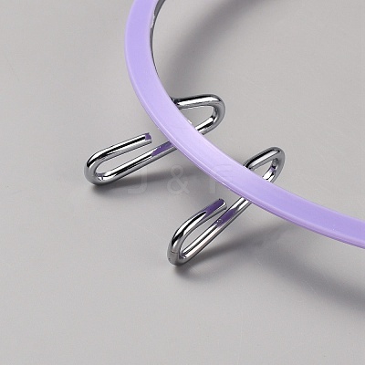 Plastic Round Embroidery Hoops TOOL-WH0518-65E-1