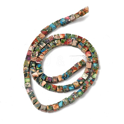 Dyed Synthetic Imperial Jasper Beads Strands G-H087-F02-01A-1-1