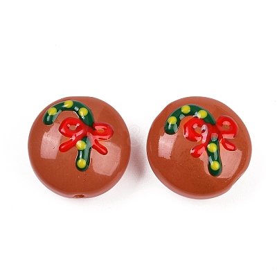 Christmas Handmade Lampwork Enamel Beads X1-LAMP-C020-03E-1