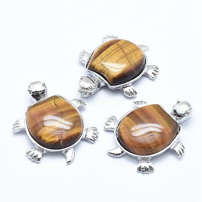 Natural Tiger Eye Pendant G-G759-B11-1