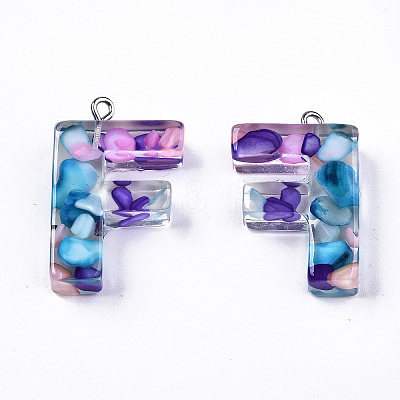 Transparent Epoxy Resin Pendants LS-CRES-S364-001F-1