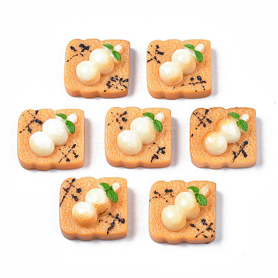 Opaque Epoxy Resin Cabochons LS-CRES-S358-63-1