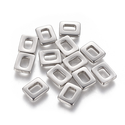 Tarnish Resistant 201 Stainless Steel Linking Rings STAS-L233-015P-1