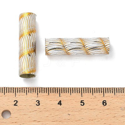 Rack Plating Aluminum Beads ALLUM-R211-01P-1