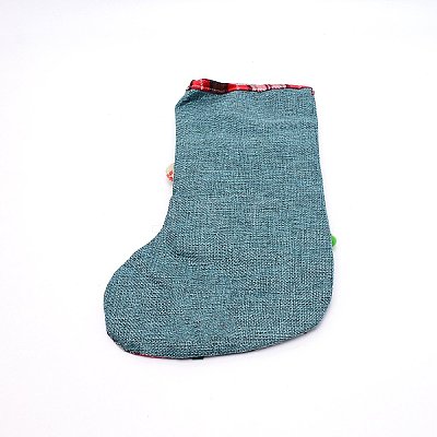 Bear Cloth Hanging Christmas Stocking HJEW-SZC0004-20-1