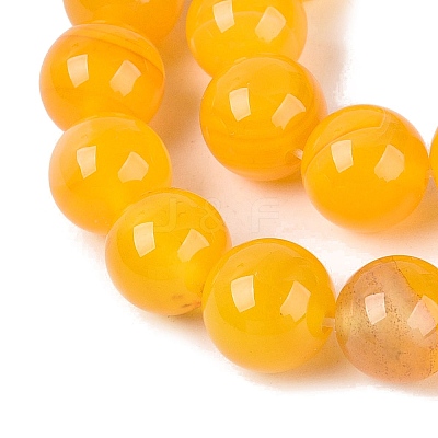 Dyed Natural Agate Beads Strands G-Q606-12MM-A01-1