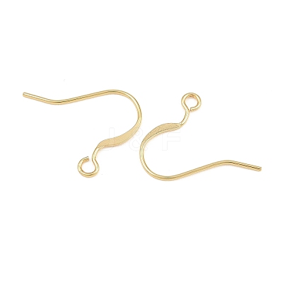 Brass Flat Ear Wire KK-CBA57BD-09G-1