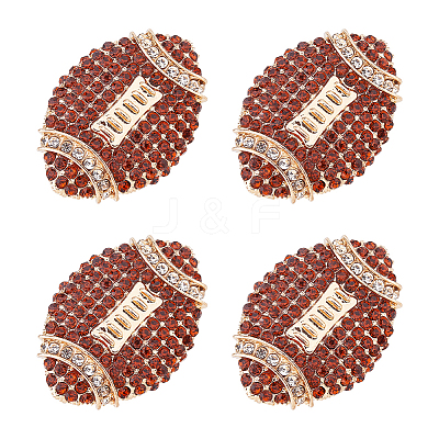 Zinc Alloy Rhinestone Lapel Pin Brooches JEWB-WH0028-122-1