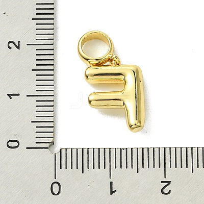 Rack Plating Brass with ABS Plastic Pearl European Dangle Charms KK-G501-02F-G-1
