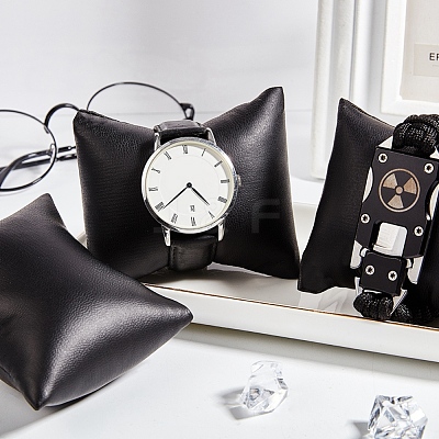 Imitation Leather Bracelet/Watch Pillow Jewelry Displays BDIS-WH0003-02-1