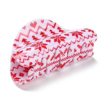 Christmas Theme PVC Claw Hair Clips PHAR-C001-01A-1