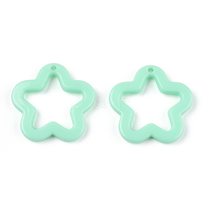 Opaque Acrylic Pendants MACR-M042-02I-1