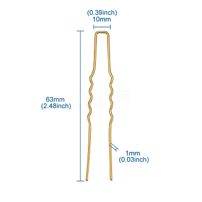 Hair Accessories Iron Hair Forks Findings OHAR-TAC0002-01G-1
