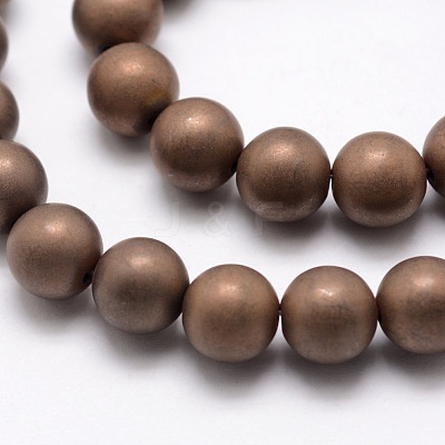 Electroplate Non-magnetic Synthetic Hematite Beads Strands G-R363-10mm-05-1