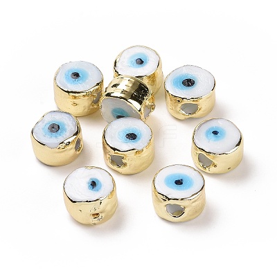 Handmade Evil Eye Lampwork Beads LAMP-P057-05G-06-1