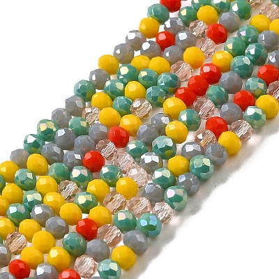 Glass Beads Strands EGLA-A034-M4mm-44-1
