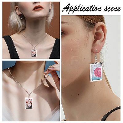 Rack Plating Alloy Photo Locket Pendants PALLOY-OC0001-59-1