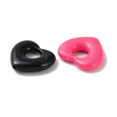Spray Painted Alloy European Beads X-PALLOY-M215-02-1