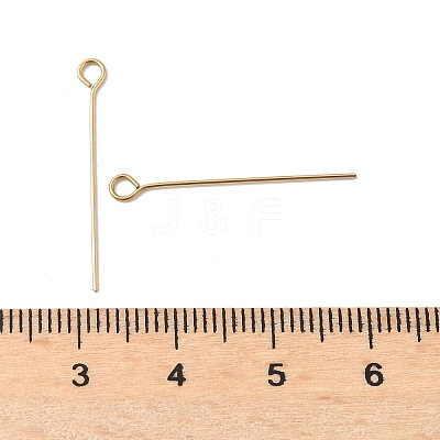304 Stainless Steel Eye Pins STAS-K293-13G-0.6x26mm-1