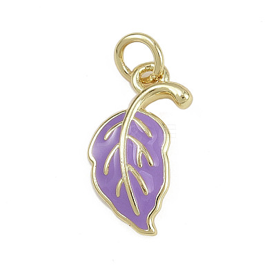 Brass Enamel Pendants KK-D409-26G-1